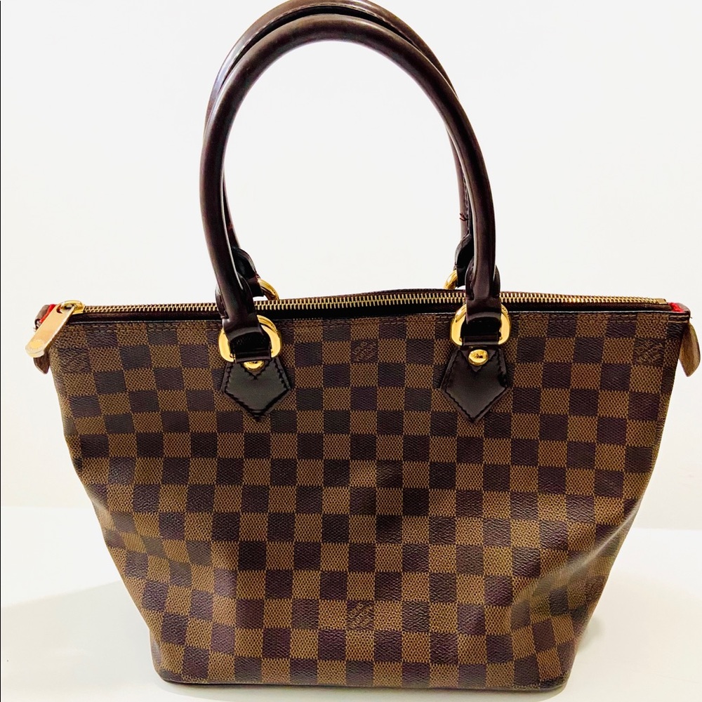Louis Vuitton Saleya Pm Damier Ebene Tote Bag